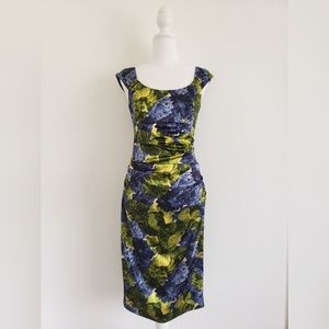 NEW London Times Petite sz 4P flowers blue &yellow